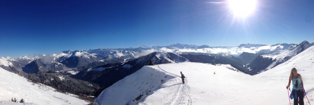 Tiring hike and fun ride down Col Du Ratti :)