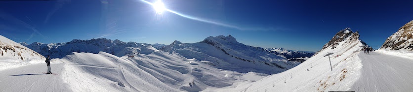 The view from Avoriaz top station