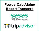 Powder Cab Five Stars on TripAdvisor